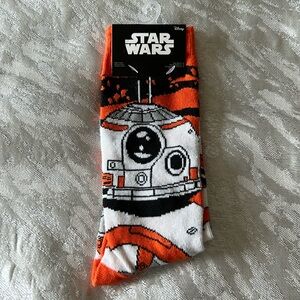 Star Wars BB8 Droid Loot Crate Exclusive Socks Shoe Size 6-12 NWT